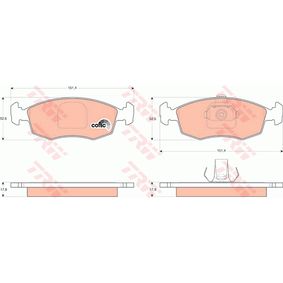 GDB1443 TRW COTEC Kit pastiglie freno Freno a disco