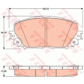 GDB3460 TRW Kit pastiglie freno Freno a disco