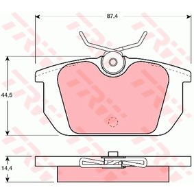 GDB466 TRW Kit pastiglie freno Freno a disco