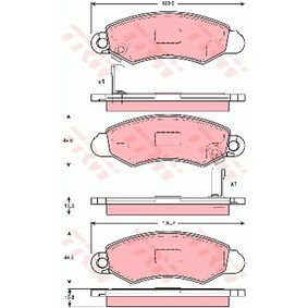 GDB3215 TRW Kit pastiglie freno Freno a disco