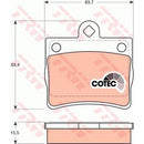 GDB1283 TRW COTEC Kit pastiglie freno Freno a disco