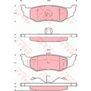 GDB4119 TRW COTEC Kit pastiglie freno Freno a disco