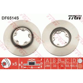 DF6514S TRW Disco freno