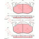 GDB905 TRW COTEC Kit pastiglie freno Freno a disco