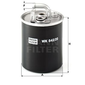 WK842/20 MANN-FILTER Filtro carburante