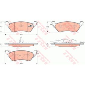 GDB4130 TRW COTEC Kit pastiglie freno Freno a disco