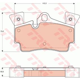 GDB1652 TRW COTEC Kit pastiglie freno Freno a disco