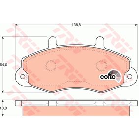 GDB1084 TRW COTEC Kit pastiglie freno Freno a disco