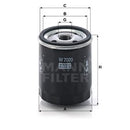 W7020 MANN-FILTER Filtro olio