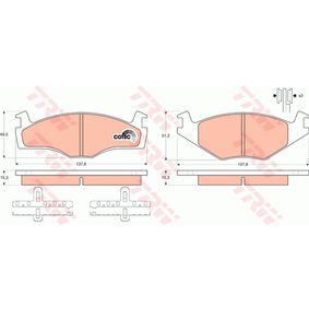 GDB459 TRW COTEC Kit pastiglie freno Freno a disco