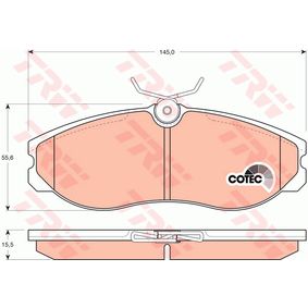 GDB1113 TRW COTEC Kit pastiglie freno Freno a disco