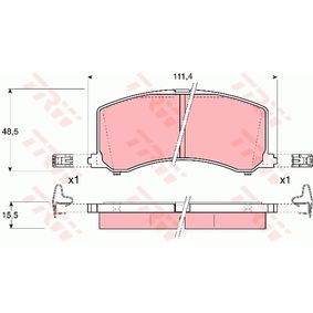 GDB3091 TRW Kit pastiglie freno Freno a disco