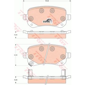 GDB4176 TRW COTEC Kit pastiglie freno Freno a disco