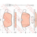 GDB1818 TRW COTEC Kit pastiglie freno Freno a disco