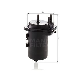 WK939/7 MANN-FILTER Filtro carburante