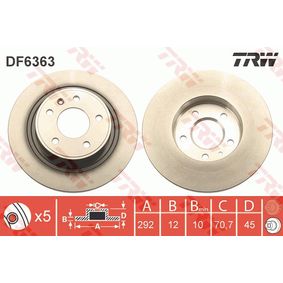 DF6363 TRW Disco freno