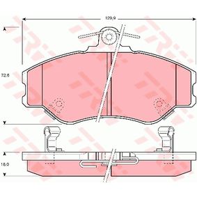 GDB3089 TRW Kit pastiglie freno Freno a disco