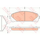 GDB3484 TRW COTEC Kit pastiglie freno Freno a disco