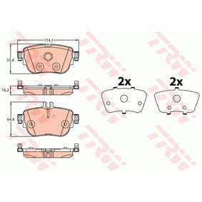 GDB2155 TRW Kit pastiglie freno Freno a disco