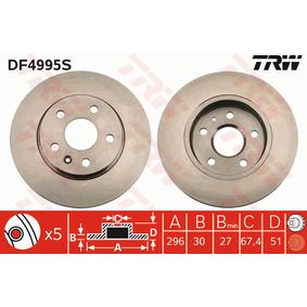 DF4995S TRW Disco freno