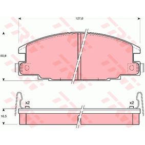 GDB870 TRW COTEC Kit pastiglie freno Freno a disco