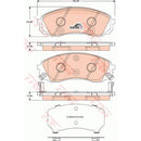 GDB3448 TRW COTEC Kit pastiglie freno Freno a disco