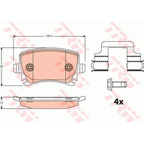 GDB2083 TRW Kit pastiglie freno Freno a disco