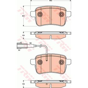 GDB1905 TRW COTEC Kit pastiglie freno Freno a disco